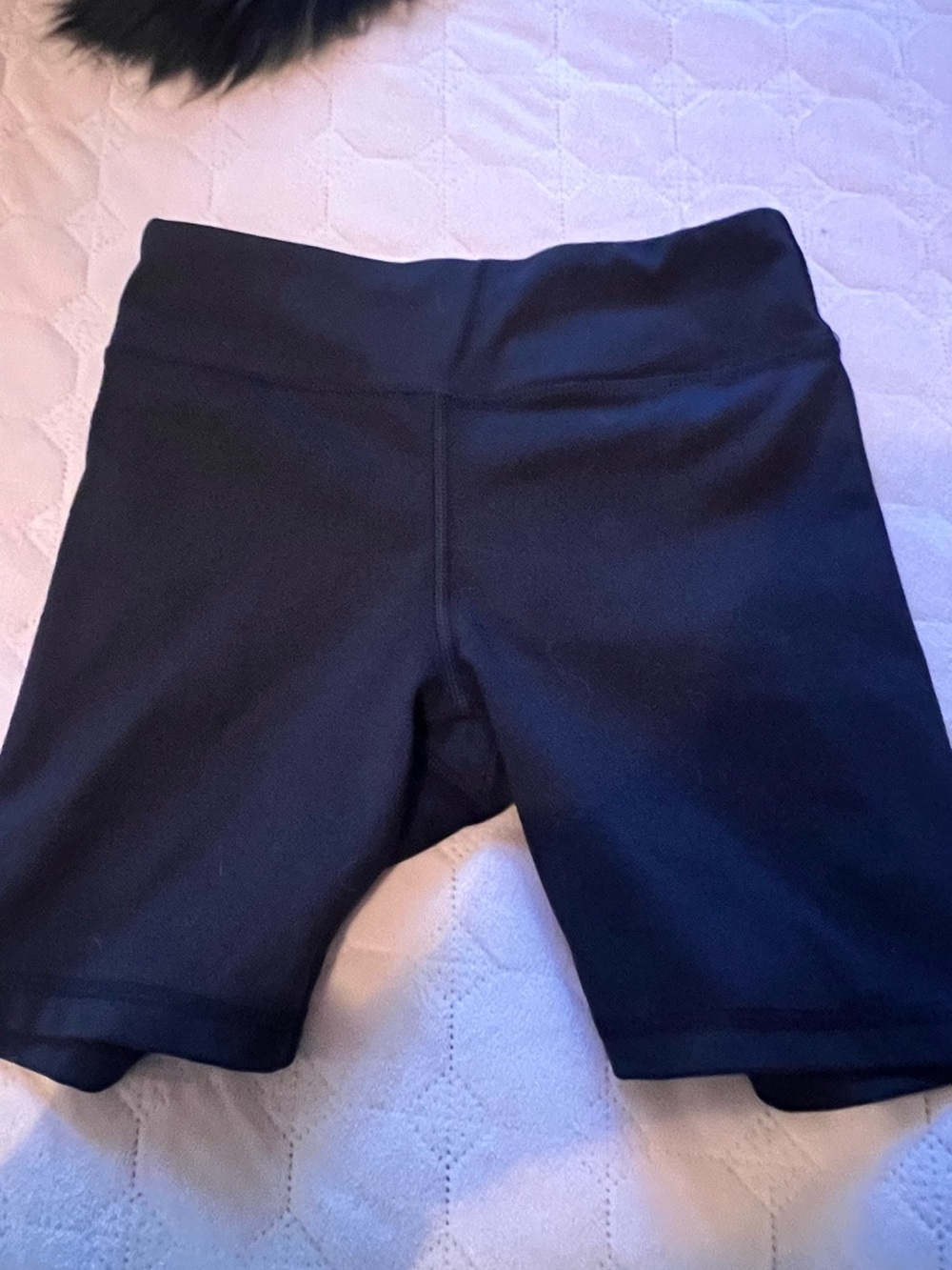 Reflex Black High-Waist Bike Shorts